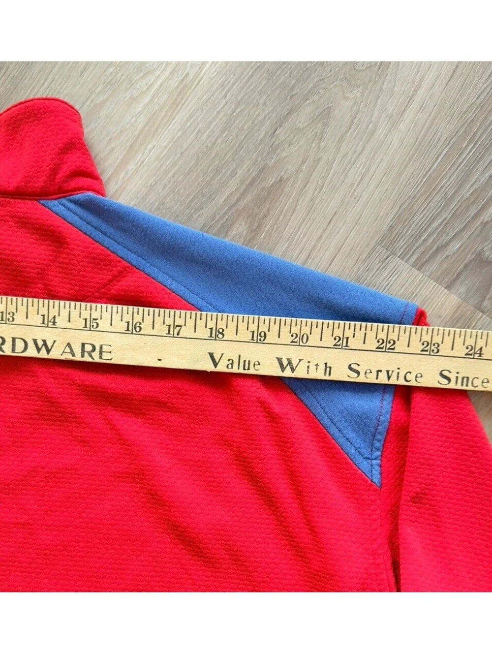 Nike Pullover Men 2XL Red Blue 1/4 Zip Workout Golf Sphere Dry